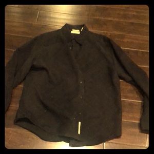 Black button down dress shirt